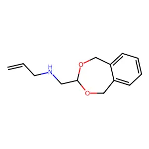 Allyl-(5,9-dihydro-6,8-dioxa-benzocyclohepten-7-ylmethyl)-amine structure