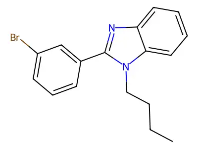 2-(3-Bromophenyl)-1-butylbenzimidazole structure
