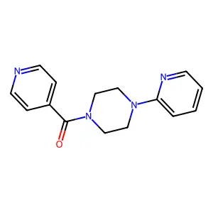 Pyridin-4-yl-(4-pyridin-2-ylpiperazin-1-yl)methanone structure
