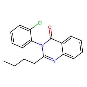 2-Butyl-3-(2-chlorophenyl)quinazolin-4-one structure