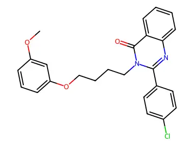 2-(4-Chlorophenyl)-3-[4-(3-methoxyphenoxy)butyl]quinazolin-4-one structure