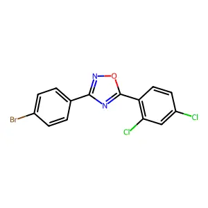 3-(4-Bromophenyl)-5-(2,4-dichlorophenyl)-1,2,4-oxadiazole structure