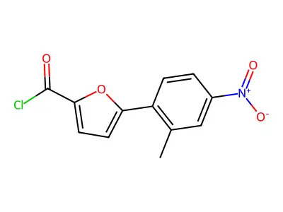 5-(2-Methyl-4-nitrophenyl)furan-2-carbonyl chloride structure