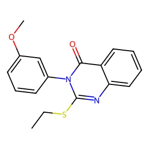 2-Ethylsulfanyl-3-(3-methoxyphenyl)quinazolin-4-one structure