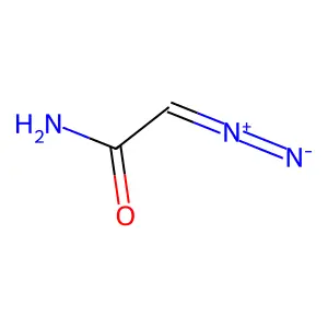 Diazoacetamide structure