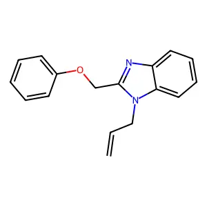 2-(Phenoxymethyl)-1-prop-2-enylbenzimidazole structure