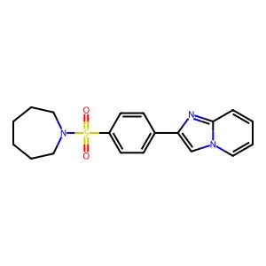 2-[4-(Azepan-1-ylsulfonyl)phenyl]imidazo[1,2-a]pyridine structure