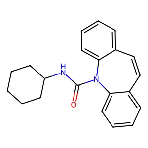 N-cyclohexylbenzo[b][1]benzazepine-11-carboxamide structure