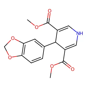 Dimethyl 4-(1,3-benzodioxol-5-yl)-1,4-dihydropyridine-3,5-dicarboxylate structure