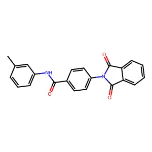 4-(1,3-dioxoisoindol-2-yl)-N-(3-methylphenyl)benzamide structure