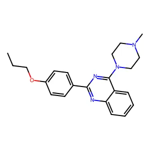 4-(4-Methylpiperazin-1-yl)-2-(4-propoxyphenyl)quinazoline structure