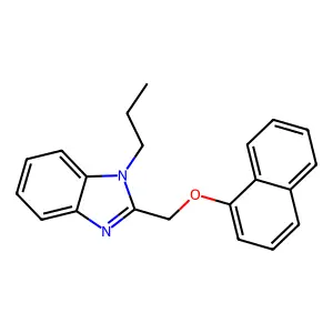2-(Naphthalen-1-yloxymethyl)-1-propylbenzimidazole structure