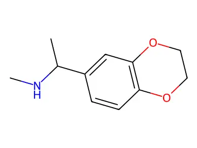 1-(2,3-dihydro-1,4-benzodioxin-6-yl)-N-methylethanamine structure