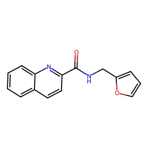 N-(呋喃-2-基甲基)喹啉-2-甲酰胺 structure