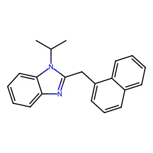 2-(Naphthalen-1-ylmethyl)-1-propan-2-ylbenzimidazole structure