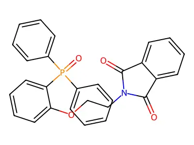 2-[2-(2-Diphenylphosphorylphenoxy)ethyl]isoindole-1,3-dione structure