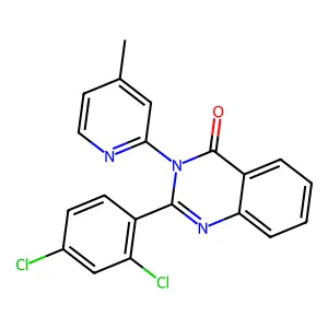 2-(2,4-dichlorophenyl)-3-(4-methylpyridin-2-yl)quinazolin-4(3H)-one structure