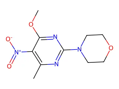 4-(4-Methoxy-6-methyl-5-nitropyrimidin-2-yl)morpholine structure