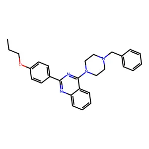 4-(4-Benzylpiperazin-1-yl)-2-(4-propoxyphenyl)quinazoline structure