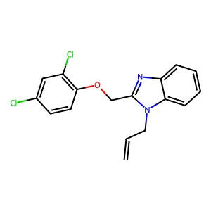1-allyl-2-((2,4-dichlorophenoxy)methyl)-1H-benzo[d]imidazole structure