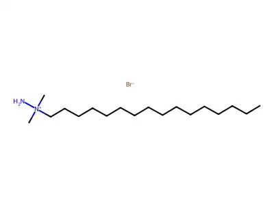 1,1-二甲基-1-十六烷基肼溴化物 structure