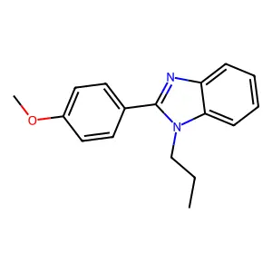 2-(4-methoxyphenyl)-1-propyl-1H-1,3-benzodiazole structure