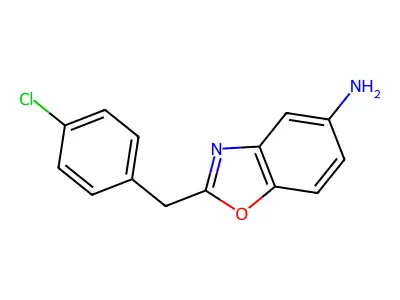 2-(4-Chlorobenzyl)benzo[d]oxazol-5-amine structure