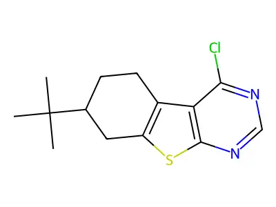 7-tert-Butyl-4-chloro-5,6,7,8-tetrahydro-benzo[4,5]thieno[2,3-d]pyrimidine structure