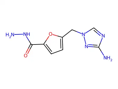 5-((3-Amino-1H-1,2,4-triazol-1-yl)methyl)furan-2-carbohydrazide structure