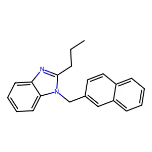 1-(Naphthalen-2-ylmethyl)-2-propylbenzimidazole structure