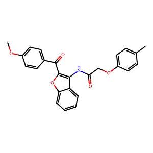 N-[2-(4-methoxybenzoyl)-1-benzofuran-3-yl]-2-(4-methylphenoxy)acetamide structure