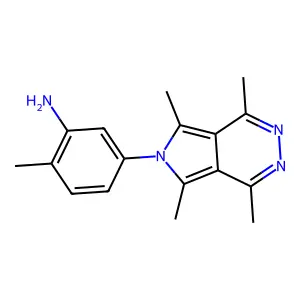 2-methyl-5-(1,4,5,7-tetramethyl-6H-pyrrolo[3,4-d]pyridazin-6-yl)aniline structure