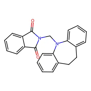 2-(5,6-Dihydrobenzo[b][1]benzazepin-11-ylmethyl)isoindole-1,3-dione structure