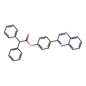 4-(Quinoxalin-2-yl)phenyl diphenylacetate structure