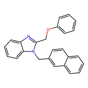 1-(naphthalen-2-ylmethyl)-2-(phenoxymethyl)-1H-benzo[d]imidazole structure