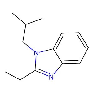 2-Ethyl-1-(2-methylpropyl)benzimidazole structure