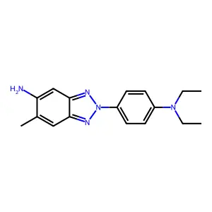 2-[4-(diethylamino)phenyl]-6-methyl-2H-1,2,3-benzotriazol-5-amine structure