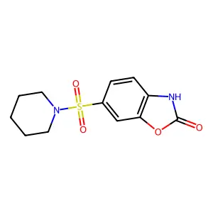 6-(Piperidine-1-sulfonyl)-3H-benzooxazol-2-one structure