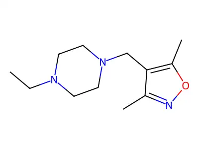 4-((4-Ethylpiperazin-1-yl)methyl)-3,5-dimethylisoxazole structure
