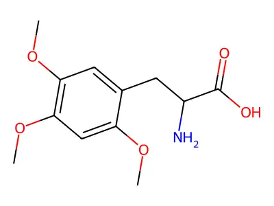 2-amino-3-(2,4,5-trimethoxyphenyl)propanoic Acid structure