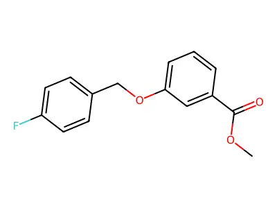 Methyl 3-[(4-fluorophenyl)methoxy]benzoate structure