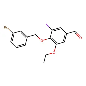 4-(3-Bromo-benzyloxy)-3-ethoxy-5-iodo-benzaldehyde structure