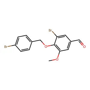 3-Bromo-4-[(4-bromobenzyl)oxy]-5-methoxybenzaldehyde structure