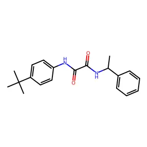 N-(4-tert-butylphenyl)-N'-(1-phenylethyl)ethanediamide structure