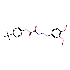 N'-(4-tert-butylphenyl)-N-[2-(3,4-dimethoxyphenyl)ethyl]oxamide structure