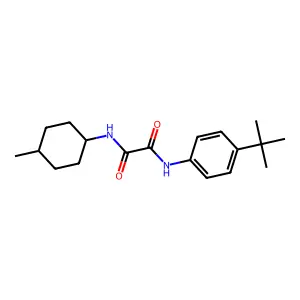 N'-(4-tert-butylphenyl)-N-(4-methylcyclohexyl)oxamide structure