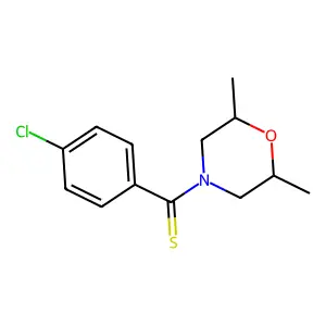 (4-Chlorophenyl)(2,6-dimethylmorpholin-4-yl)methanethione structure
