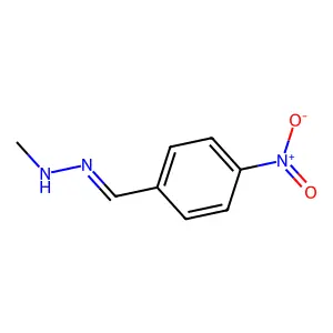 N-[(4-硝基苯基)亚甲基氨基]甲胺 structure