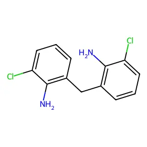 2,2'-亚甲基双(6-氯苯胺) structure