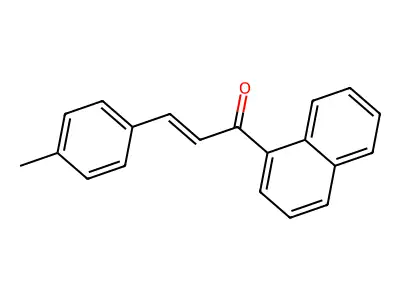 (2E)-3-(4-methylphenyl)-1-(naphthalen-1-yl)prop-2-en-1-one structure